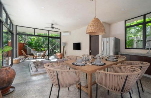 Tulum City Center Villa | 2 Tropical Bohemian Villas-2 Priv Pool-BBQ 3A-3B