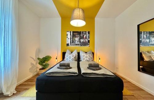 Sued Apartment | 250m Rhein - ruhig - Hbf - Boxspringbett - K-111-S