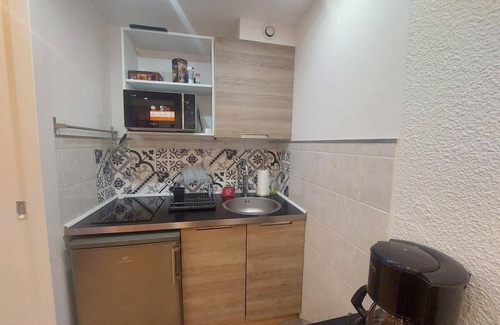 Mont-de-Lans Apartment | 300m from ski slopes, 3rd floor, balcony, tv, ski locker, 22m², Les 2 Alpes