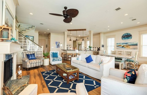 Beachside Village House | 3rd Row in Beachside Village - Elevator, 4 Decks, 2 Suites, 9 Miles to Downtown