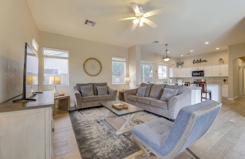 Arizona Skyline Community House | 4 Mi to Riparian Preserve: Mesa Abode w/Hot Tub