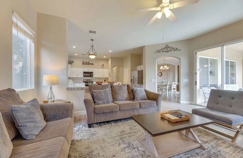 Arizona Skyline Community House | 4 Mi to Riparian Preserve: Mesa Abode w/Hot Tub