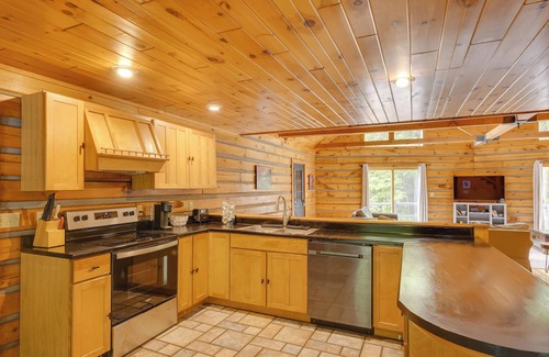 Bolton Landing Cabin | A-Frame Log Home w/Game Room Near Lake George!