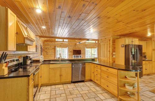 Bolton Landing Cabin | A-Frame Log Home w/Game Room Near Lake George!