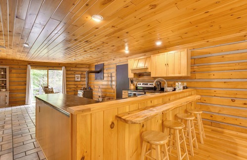 Bolton Landing Cabin | A-Frame Log Home w/Game Room Near Lake George!