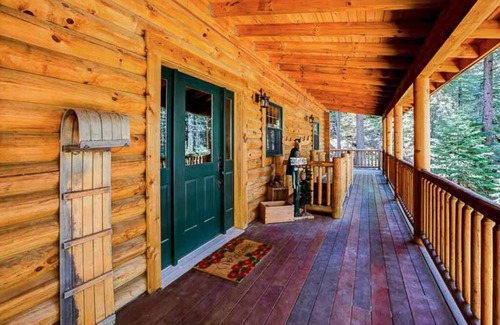 Pioneer Trail House | A True Tahoe Log Home-Surrounded By Forest, hot tub, privacy, great location.