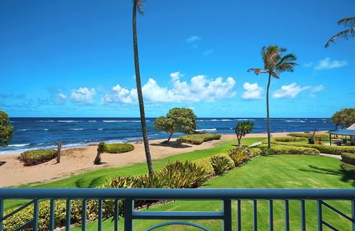 Wailua Condo | A206 - Oceanfront Luxury Comfort with Ocean Views in Every Room AC, Pool, & Spa