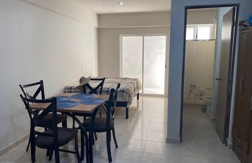 Ejidal Apartment | Acogedor estudio con piscina