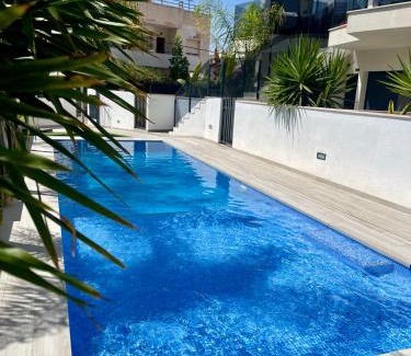 Santiago de la Ribera Apartment | Air-conditioned Elisa Apartment with spacious sunroof lounge and swimming pool