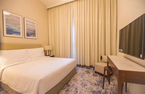 Al Kubus Apartment | Al Aqah Luxury Apartment w/ Sea Views at Address Residences