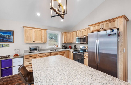 Great Cacapon House | All Decked Up - wifi, view, river access, fire pit, games, grill