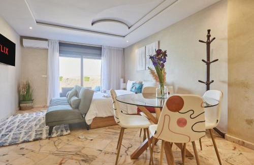Mirleft Apartment | Amwaj Apt - Surf and Fun Beachfront Stay With Balcony