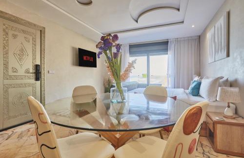 Mirleft Apartment | Amwaj Apt - Surf and Fun Beachfront Stay With Balcony