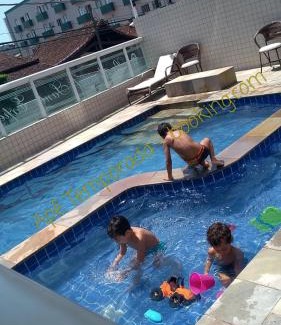 Aviacao Apartment | Apê Temporada Praia Grande SP Completo com Piscina, Churrasqueira, Estacionamento