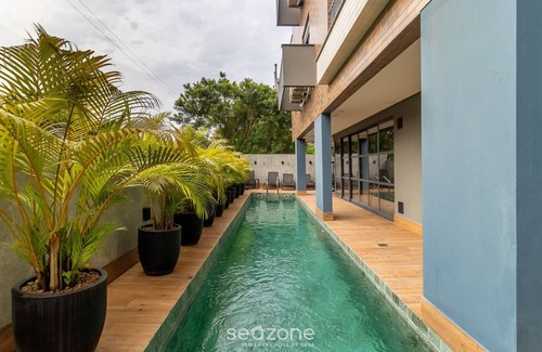 Jurere Apartment | Ap a Cond. w/Pool and Gym, 350m the Beach Jpr212