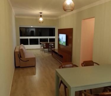 Jardim Real Apartment | Apartamento Praia Grande Novo Frente Mar Pé na Areia