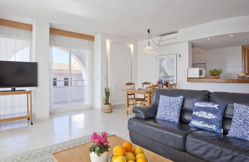 Colonia Sant Jordi Apartment | Apartment 'Edificio Puerto, apartment Vista Mar, 3 bed' with Sea View & Wi-Fi