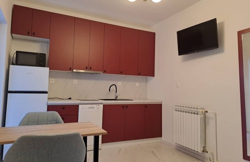 Omisalj Apartment | Apartment in Punat with Terrace, Air condition, WIFI, Washing machine (3829-2)