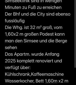 Bad Endorf Apartment | Apartment mit Simseeblick