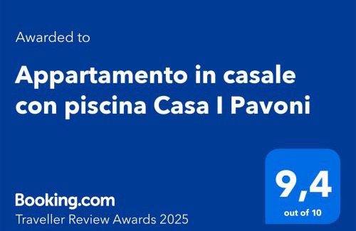 Chianni Apartment | Appartamento in casale con piscina Casa I Pavoni