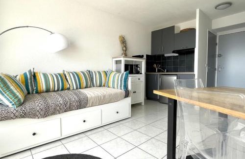 La Cote Radieuse Apartment | Appartement rénové avec piscine commune, 4 couchages, climatisé, wifi, terrasse vue mer - FR-1-748-3