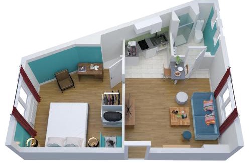 Lorient Apartment | APPARTEMENTS "Pieds à Terre" à LORIENT - LUMINEUX - TOUT CONFORT