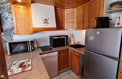 Vignec Apartment | Apt with bright living room on ground floor 500 m from cable cars, thermal baths and St Lary village