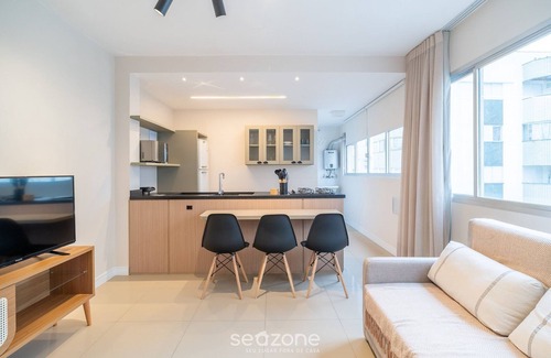 Centro Apartment | Apto 1Q and Self Check-in 400m from Beira Mar BMC1008