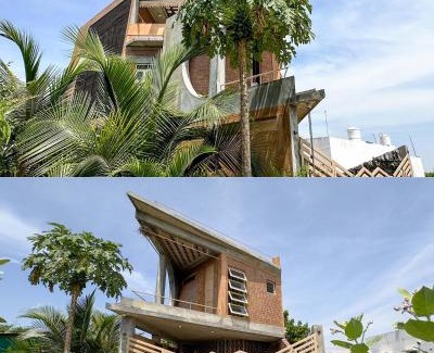 Balamurugan Nagar Villa | AR Lighthouse Bay Villa with Terrace Jacuzzi by Roscotel