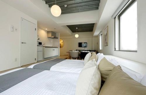 Hiroshima City Centre Apartment | b hotel Arts Dobashi - Studio Apt for 6 Ppl Near Peace Park