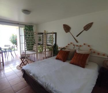 Sainte-Luce Apartment | Bambou Suite vue mer à 50 m de la plage et de la piscine