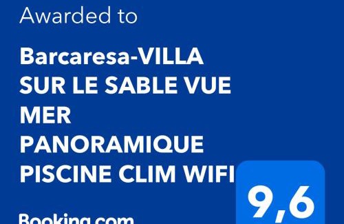 Le Barcares Villa | Barcaresa-VILLA SUR LE SABLE VUE MER PANORAMIQUE PISCINE CLIM WIFI