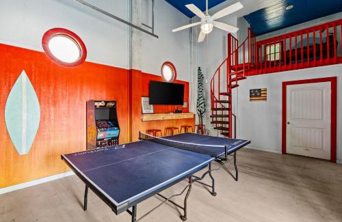 Galveston House | Beachfront Hideaway! Luxury Beachfront, SwimSpa, Game Room, Firepit by Bolivar Vacations