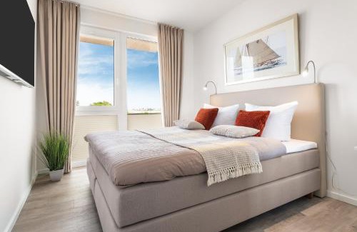 Olpenitz Apartment | BeachLoungeThree- 1 OG, Meerblick, Balkon, Kamin, Sauna