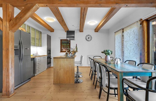 Dolni Branna House | Beautiful private villa for 10 guests with WIFI, hot tub, TV, terrace and pets allowed