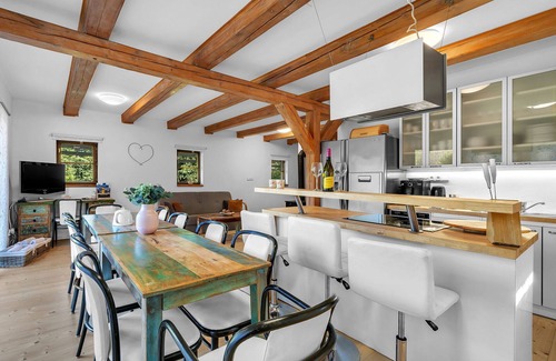Dolni Branna House | Beautiful private villa for 10 guests with WIFI, hot tub, TV, terrace and pets allowed