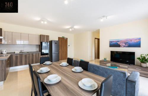 Marsaxlokk Apartment | Beautiful 3BR home with private balcony with WIFI & AC by 360 Estates