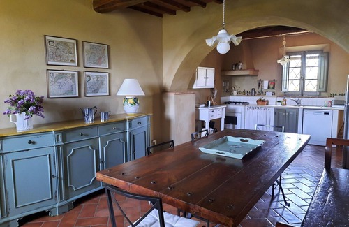 San Giovanni d'Asso Villa | Beautiful private villa with private pool, WIFI, A/C, TV, patio, panoramic view, close to Montalcino
