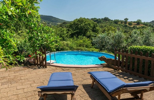 Scansano House | Beautiful private villa for 4 guests with private pool, A/C, TV, terrace, panoramic view and par.