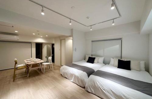 Hiroshima City Centre Apartment | bHOTEL F-style - 1BR Apt Great Location for 6Ppl