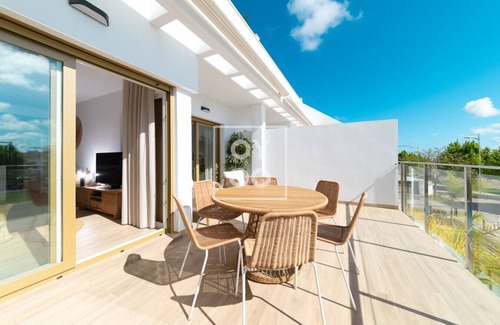 Pilar de la Horadada Apartment | Boho Breeze Penthouse - Rooftop bliss near beach and golf - By Oyoostays