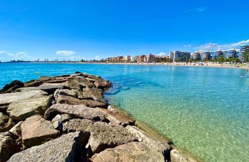 Sagunto Apartment | Bonita Planta baja con patio en 1ª línea de playa