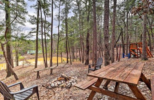 Broken Bow House | Broken Bow Log Cabin with Fire Pit, Pond, and Deck!