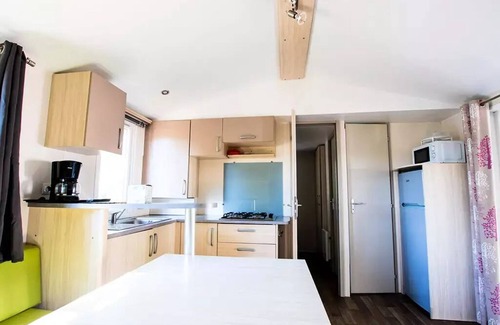 Vogue House | Camping Domaine du Cros d'Auzon * - Mobile Home Premium 4 Rooms 6/7 People Air Conditioning + TV