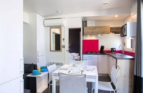 Vendres Ski Chalet | Camping Les Mûriers * - Luxury Chalet 4 Rooms 6 People Air Conditioned + TV