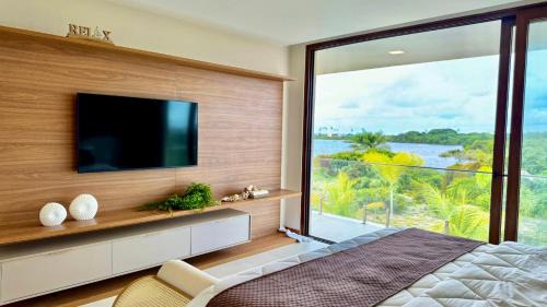 Barra do Jacuipe House | Casa com Vista MAR e LAGO em Alphaville Guarajuba