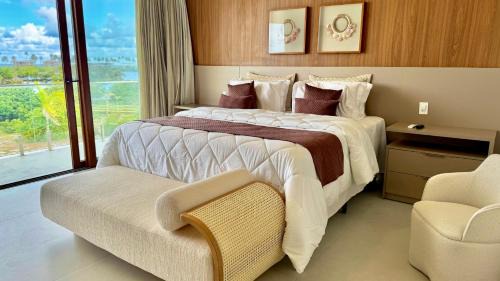 Barra do Jacuipe House | Casa com Vista MAR e LAGO em Alphaville Guarajuba