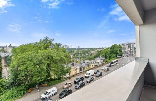 Bonnevoie Apartment | Central Lux 2BR Apt with City Views & Balcony