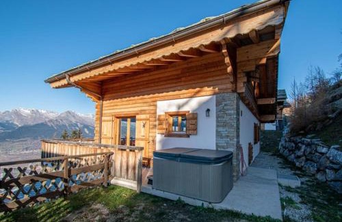 Nendaz Ski Chalet | Chalet in Veysonnaz with hot tub