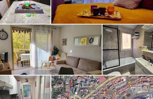 Riou - Petit Juas - Av de Grasse Apartment | Charmant 2 pièces, traversant, clim, wifi, parking